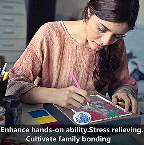 2 Pack 5D Diamond Painting Art Full Drill Kits, Beautiful Rose with Vase Embroidery Painting, Diamond Painting Kits DIY Art Craft Gift for Home Wall Decor (12In x 12In)