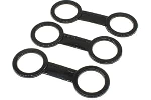 HAJXZH 3PCS Scuba Diving Silicone Snorkel Mask Strap Keeper Holder Dive Snorkeling Clip Retainer Attachment Spare Part Accessories (Black)