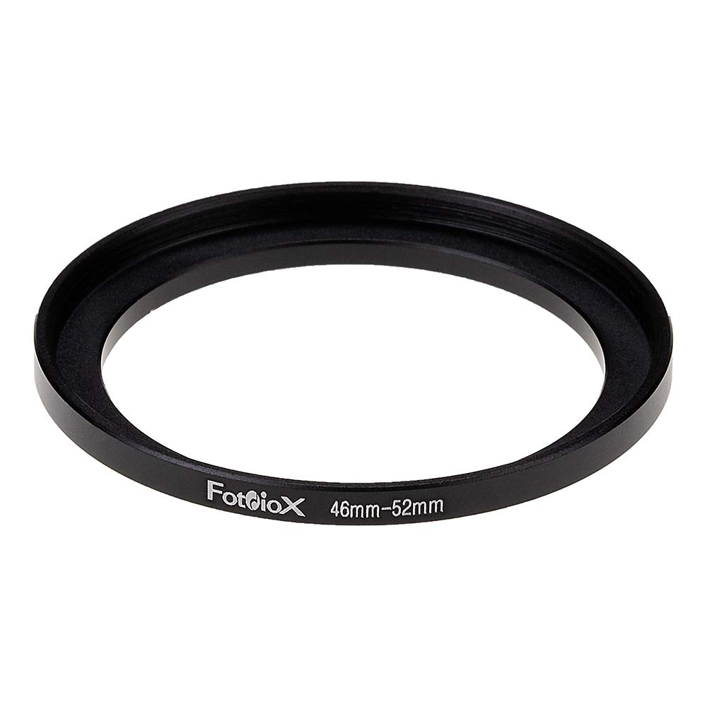 Fotodiox Metal Step Up Ring, Anodized Black Metal 46mm-52mm, 46-52 mm
