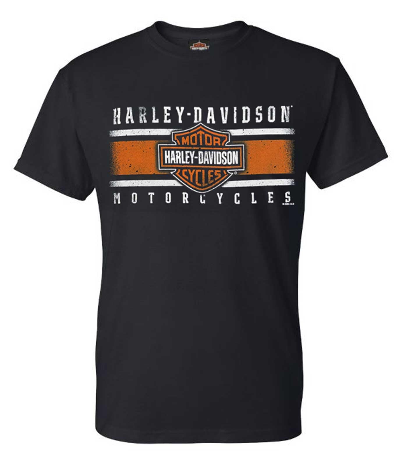 Maglietta Senza Maniche Harley-Davidton Iconic Bar & Shield – Autentica Canotta Uomo In Nero, Morbida 100% Cotone
