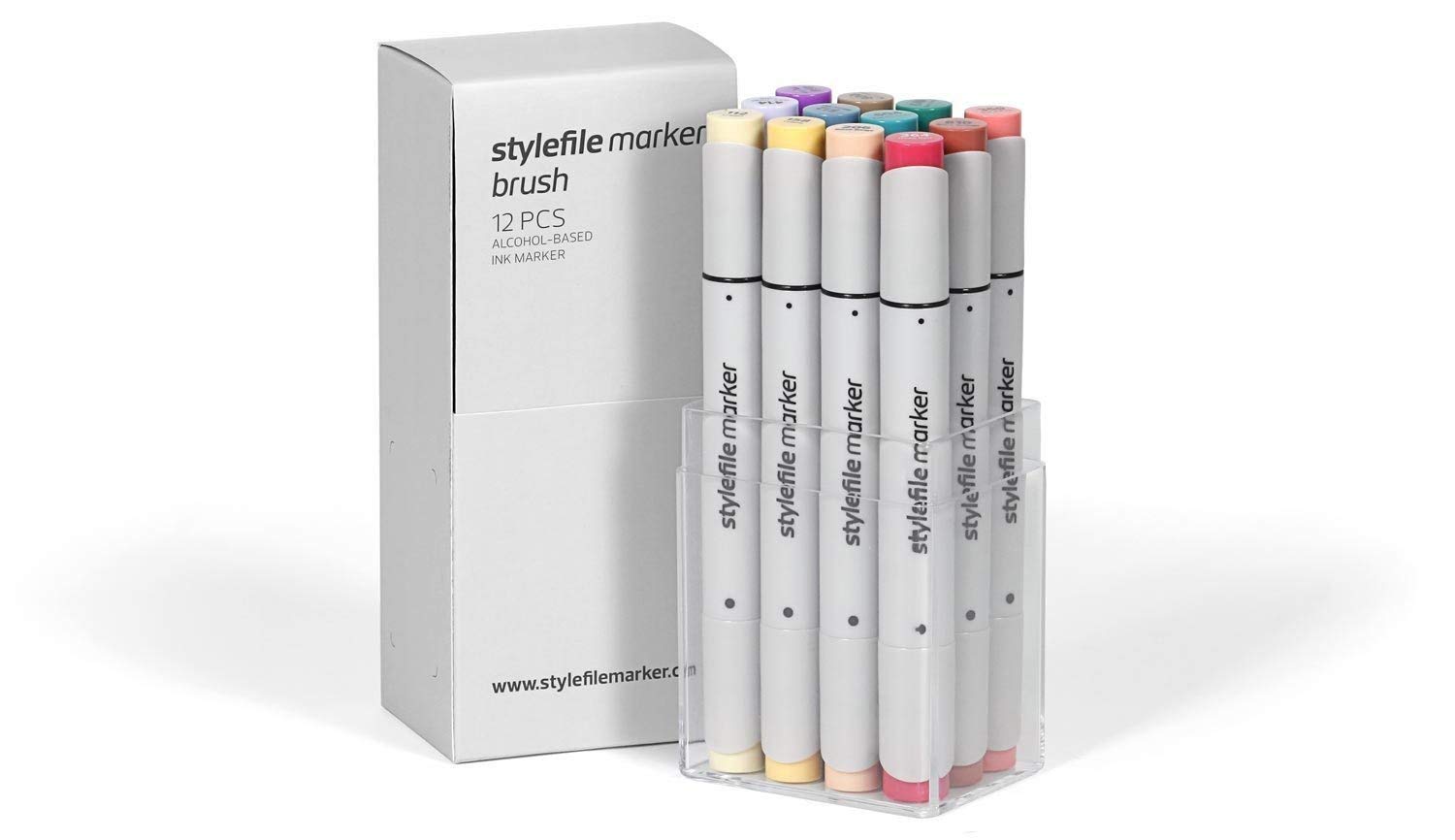 Stylefile Brush Marker Set of 12-Set C