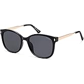 SOJOS Classic Square Polarized Sunglasses for Women Oversized Trendy Retro UV Protection Shade SJ2640