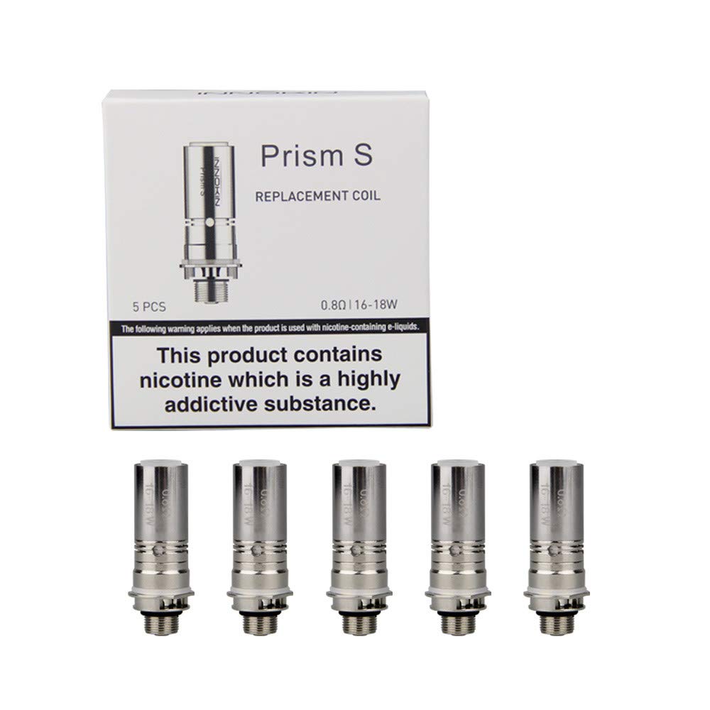 INNOKIN Prism S Replacement Coils 0.8 ohm T20S Tank Coils, Prism T20S Tank, Endura T20-S Kit, EZ.WATT Vaporizer Kit, Pack of 5, No Nicotine