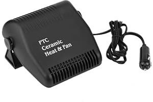 ARAMOX Car Heater Defroster,12V Cooling Fan Heater 2 in 1 Portable Fast Heating Low Noise Car Ceramic Heating Windshield Defroster Demister