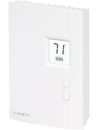 thumbnail interactive-video image 1 of Cadet TEP Series Double Pole, Programmable Electronic Wall Thermostat 1 of 11