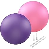 Soft Pilates Ball 9 Inch, Ideal Small Exercise Ball Between Knee Squeeze for Physical Therapy Yoga Core Medicine Abs Pt Bouncy, Mini Rubber Fitball Barre Workout Equipment for Women Men Kid Toddler