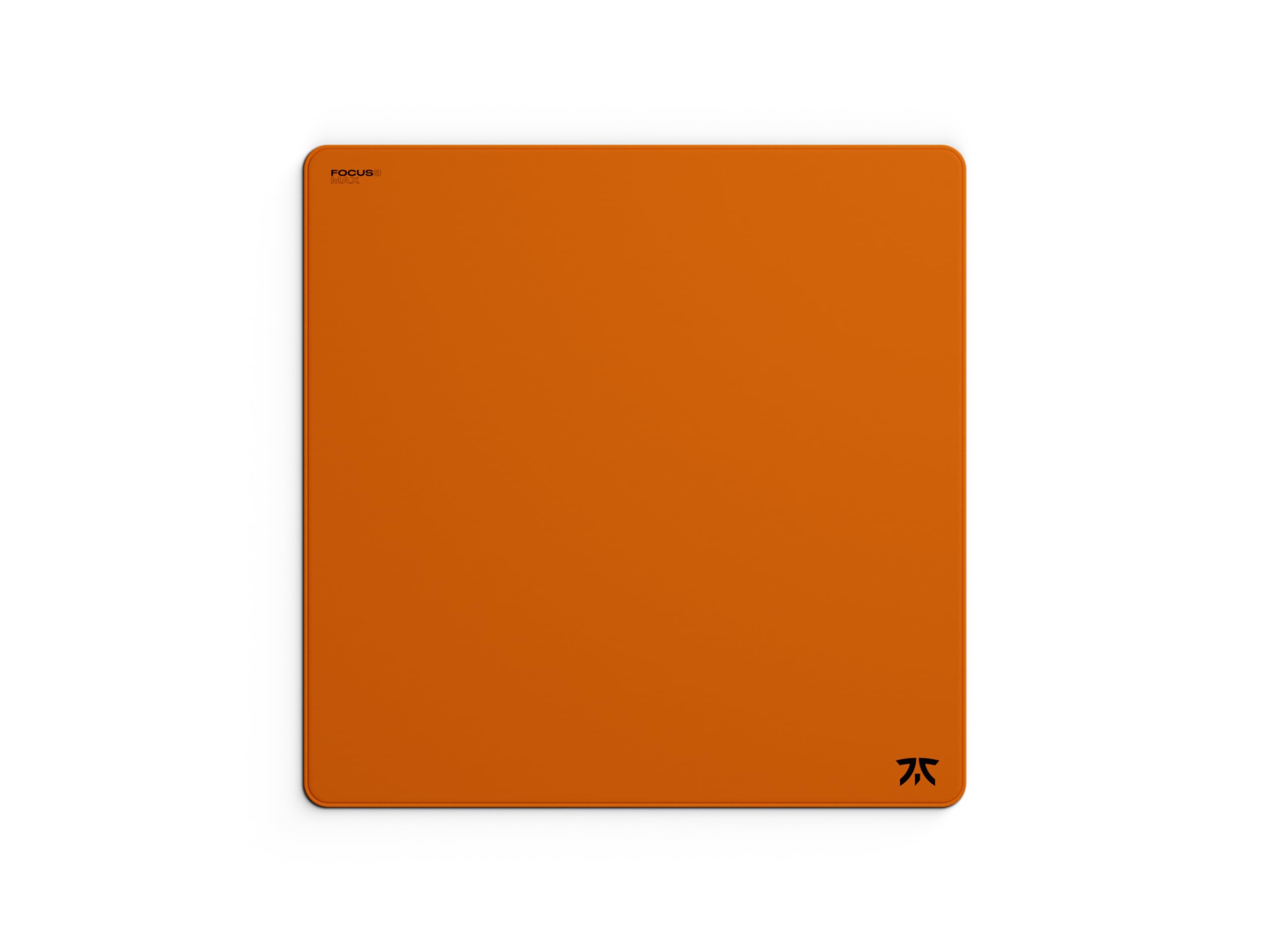 Photo 1 of Fnatic Max Focus 3 XL Pro Gaming Mouse Pad, Orange Smooth Cloth Control Surface, Water Resistant Coating, for Esports with Non-Slip Poron Foam Base, Micro-Knit Stitched Edges (18.9" x 18.9" x 0.24")