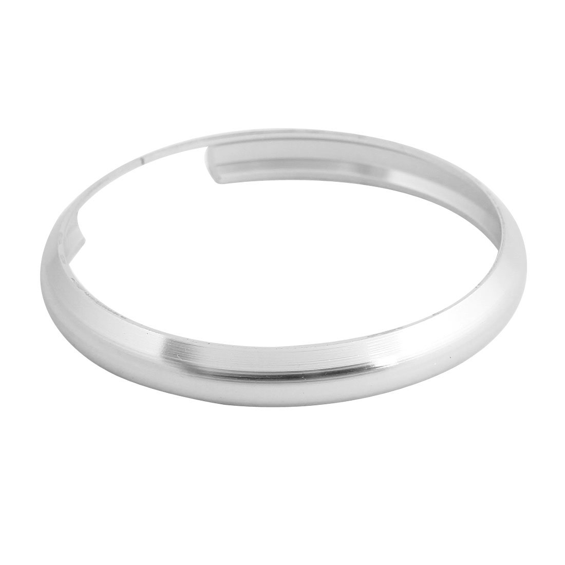 sourcing map Car Silver Tone 45mm Dia Aluminium Split Ring Keyring for COOPER
