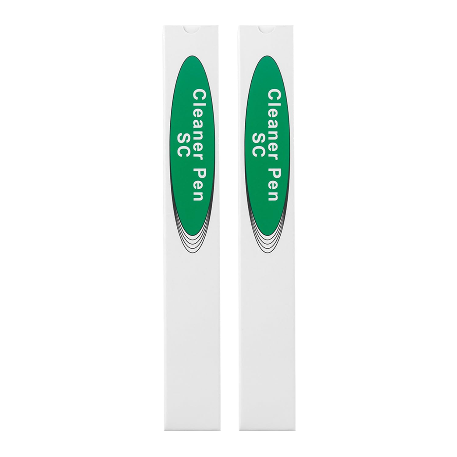 MSDADA 2 Pcs Fiber Optic Cleaner Pen, SC/ST/FC Connectors Cleaning, End Face Fiber Smart Cleaner for 2.5mm Connectors (White)