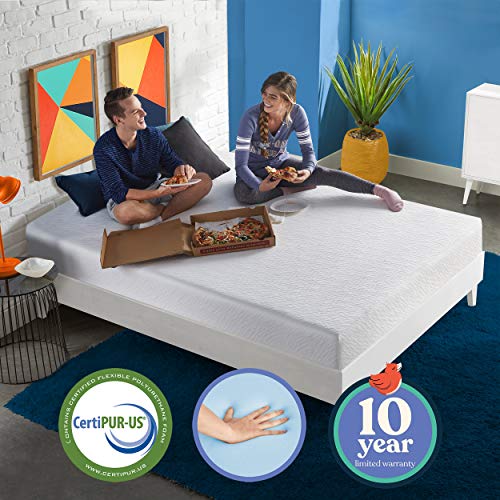 Early Bird Essentials 10 Inch Medium Firm Cooling Gel Memory Foam