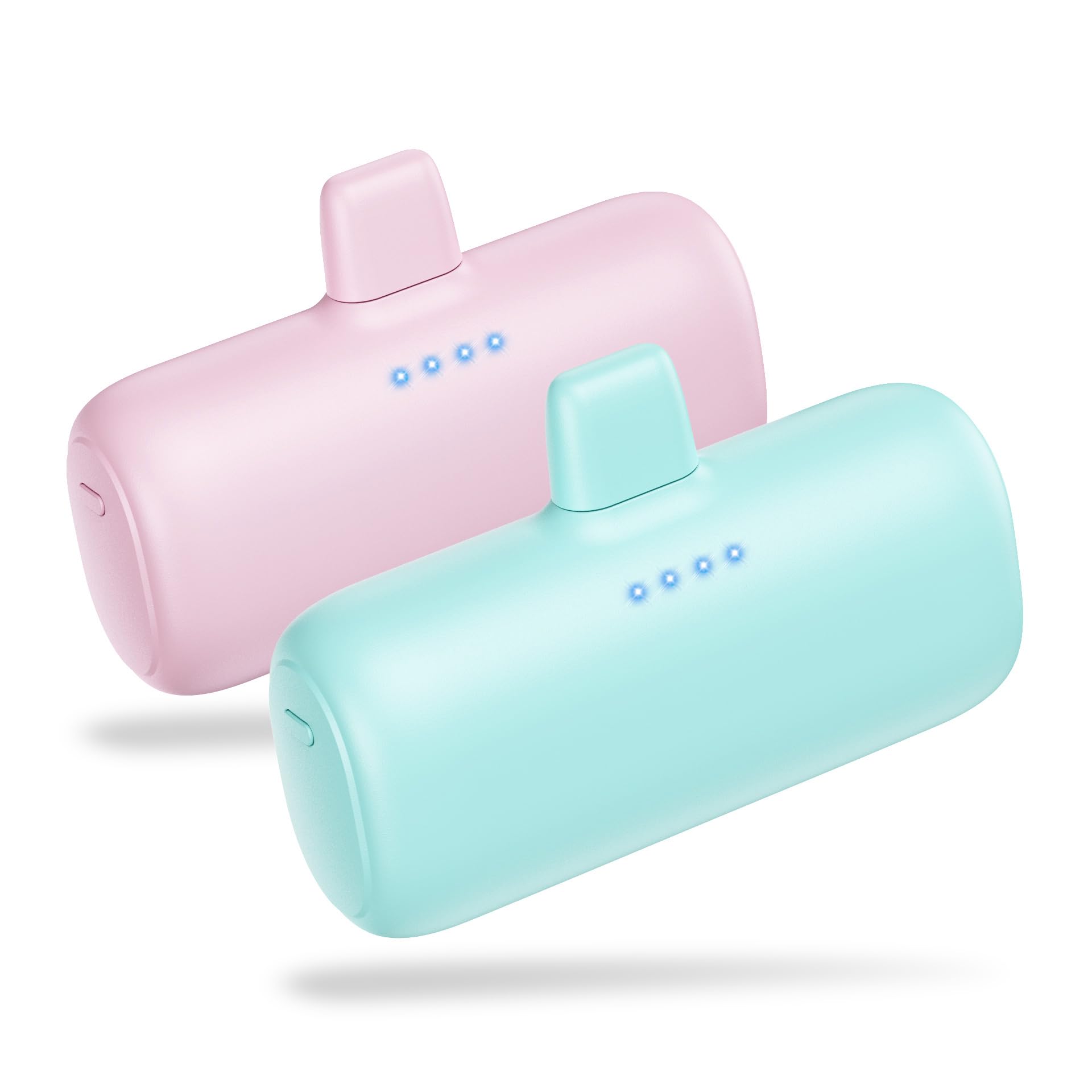 [2-Pack] Mini Portable Charger for iPhone,5200mAh Ultra Compact PD Fast Charging Power Bank,Plug-in Battery Pack Travel Cordless Phone Charger,Compatible with iPhone 14/14Pro/13/12/11/X/8/7/6plus etc
