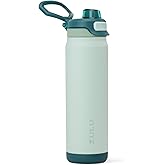 ZULU Powerfill Pro 24oz Stainless Steel Water Bottle with Quick Fill Lid, Triple Walled Vacuum Insulated Metal, Leak Proof Locking Lid, Sip and Chug, Reusable BPA Free, Evergreen