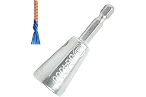 SeonFook Wire Twisting Tool Quick Connector Wire Nut Twister with 1/4" Hex Shank, Electrician Spin Twist Wire Connector Socket for 1.5/2.5/4/6 Square Millimeter Wires, 2-6 Ways for Power Drill Drivers