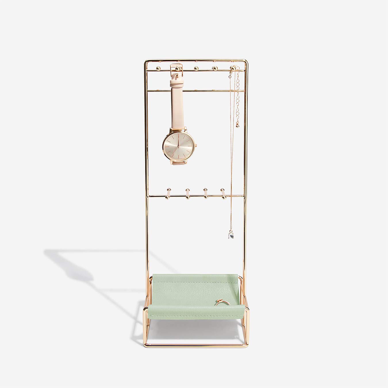 Stackers Gold & Sage Green Scoop Jewellery Stand