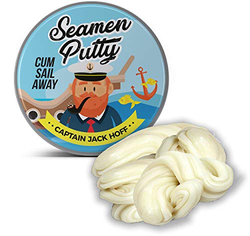 GearsOut Captain Jack Hoffâ€™s Seamen Putty â€“ Boat Captain sail Away Design â€“ Novelty Fidget Putty for Men â€“ White Therapy Putty, Tension Relief Formula