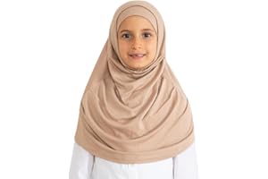 Prien Easy To Wear Hijab For Girls, Muslim Scarf for Kids, Instant Hijabs For Women, Viscose Children Scarves For Ramadan Eid
