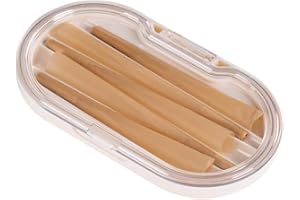 KUGUAN Cigarette case Cone Packer Pre Roll Cone Holder with Storage 5 pre Cone Case Good for 1 1/4 inch Regular Size King Size Portable Cigarette Box Convenient (White)