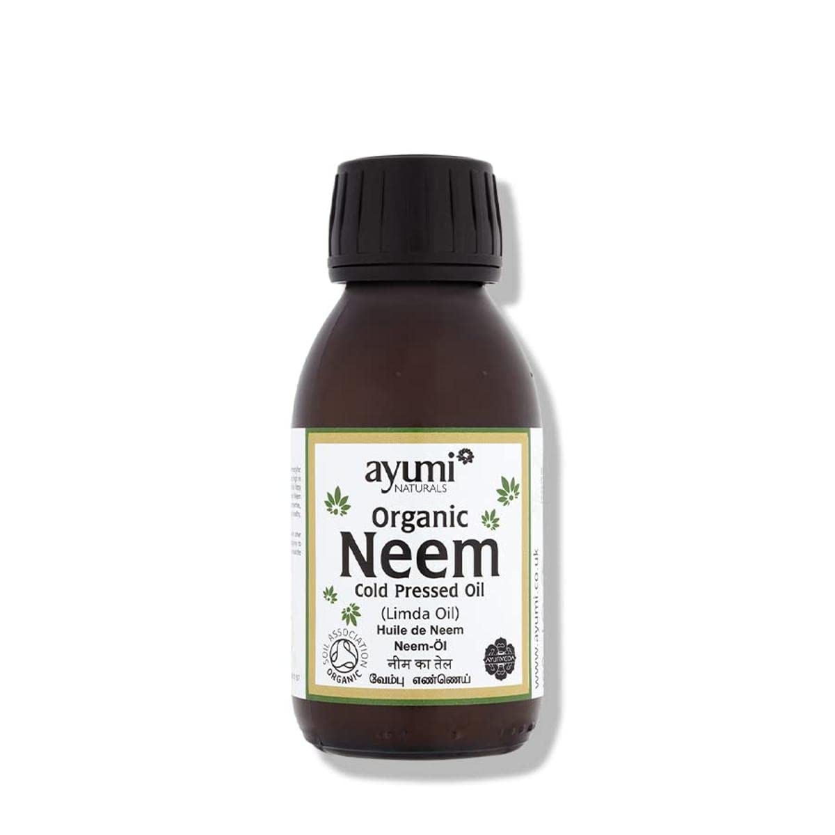 Ayumi Organic Neem Oil with Vitamin E | For Athletes Foot Treatment & Infections | Neem Oil for Plants Spray & Gardening | Neem Skin Oil to Combat Acne | Oil for Insect Repellent Spray |1x100 ml