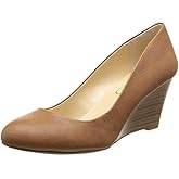 Jessica Simpson Women's Sampson Round Toe Wedge Heels Pumps