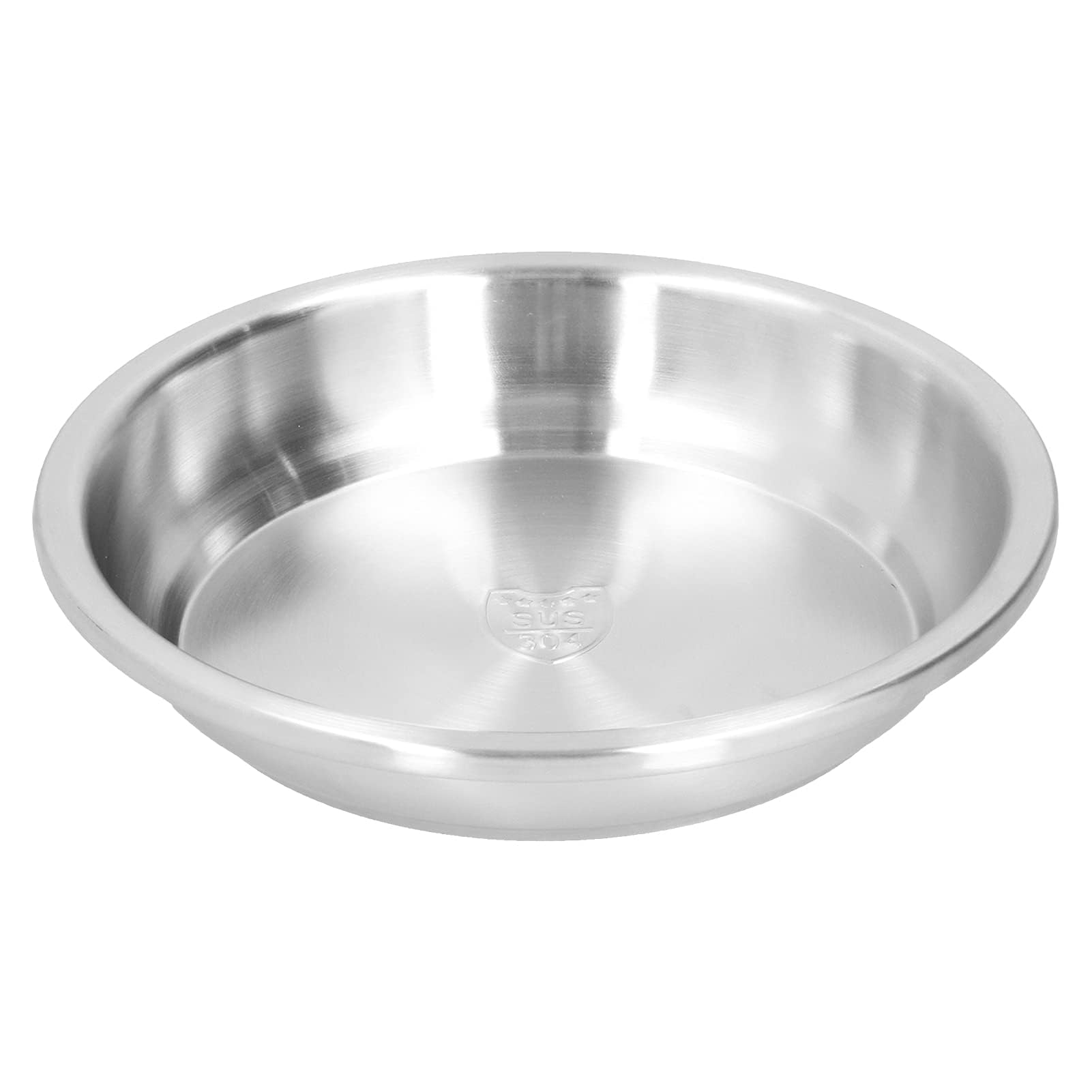 Stainless Steel Round Plate, 26cm Metal Camping Plates Round Serving Platter Reusable Metal Dinner Plates Round Salad Plate Serving Dishes for Outdoor Picnic Camping