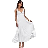 Zymhae V Neck Tea Length Satin Bridesmaid Dresses for Wedding Pleated A Line Midi Wedding Guest Dress