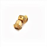 GRESIK 2pcs 0.5M 25T Brass Bevel Gear 1:1 Module 0.5 90 Degree Drive Gear Bore view 2