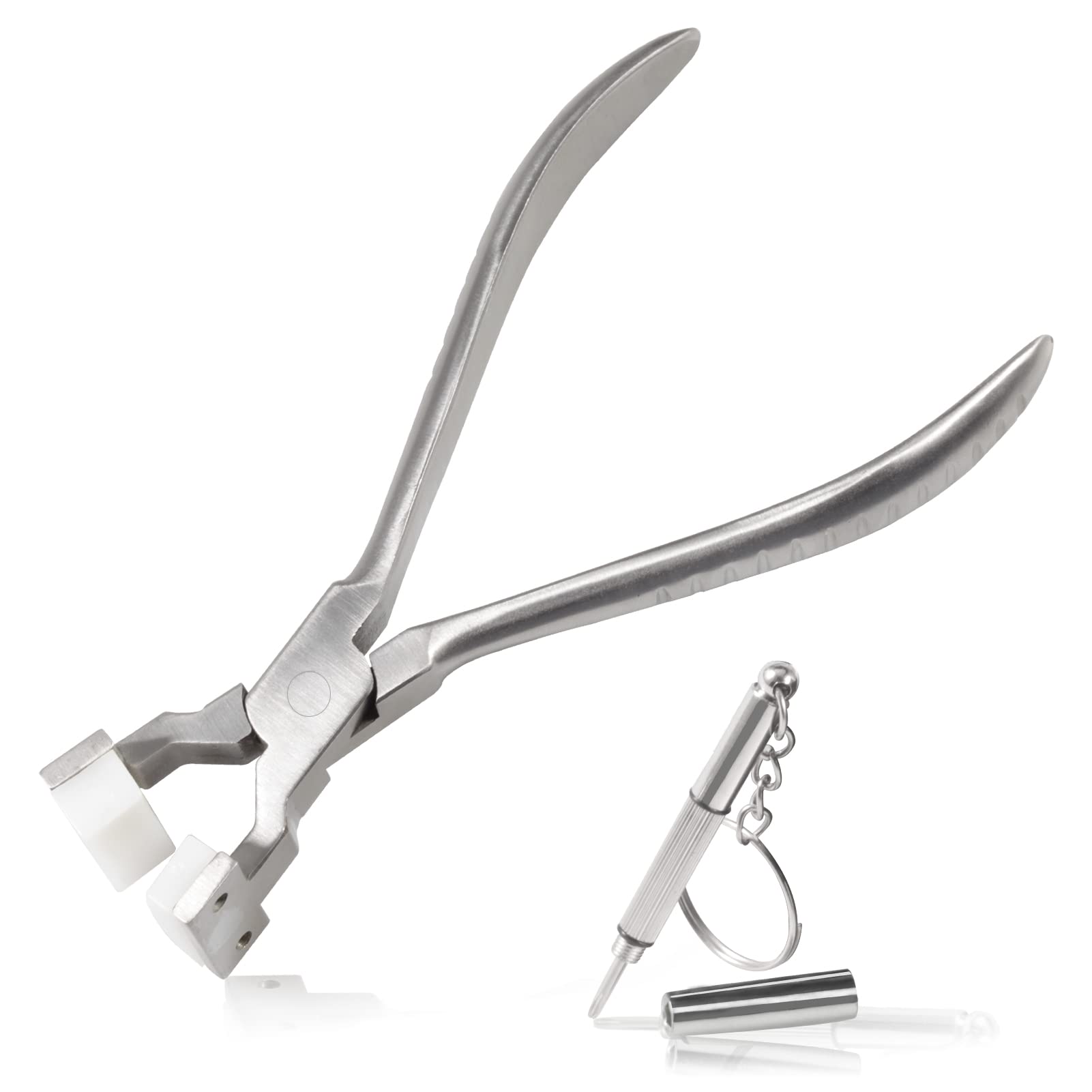 LEONTOOL Eyeglasses Frame Bending Adjusting Pliers 6 Inches Eye Glasses Adjusting Pliers Glasses Repair Assembling & Ajusting Tools Optical Optician Tool with Eyeglass Repair Screwdriver