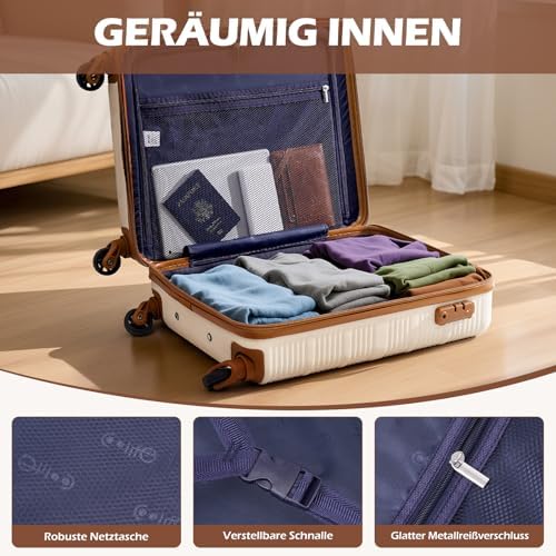 Handgepäck Koffer 55x40x20cm für Easyjet, 45x36x20cm Reisetasche