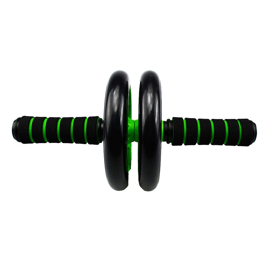 Urban Fitness Ab Roller Dual Wheel Core Trainer Effective Exercise, Black Green Fitness Workouts