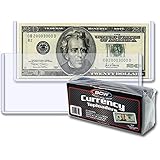 BCW Currency Topload Holder | Regular Bill | 25-Count