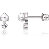 limerencia Hypoallergenic G23 Implant Grade Titanium Screw Back Earrings Tragus 20G Helix F136 Piercing Post for Sensitive Ears Cartilage