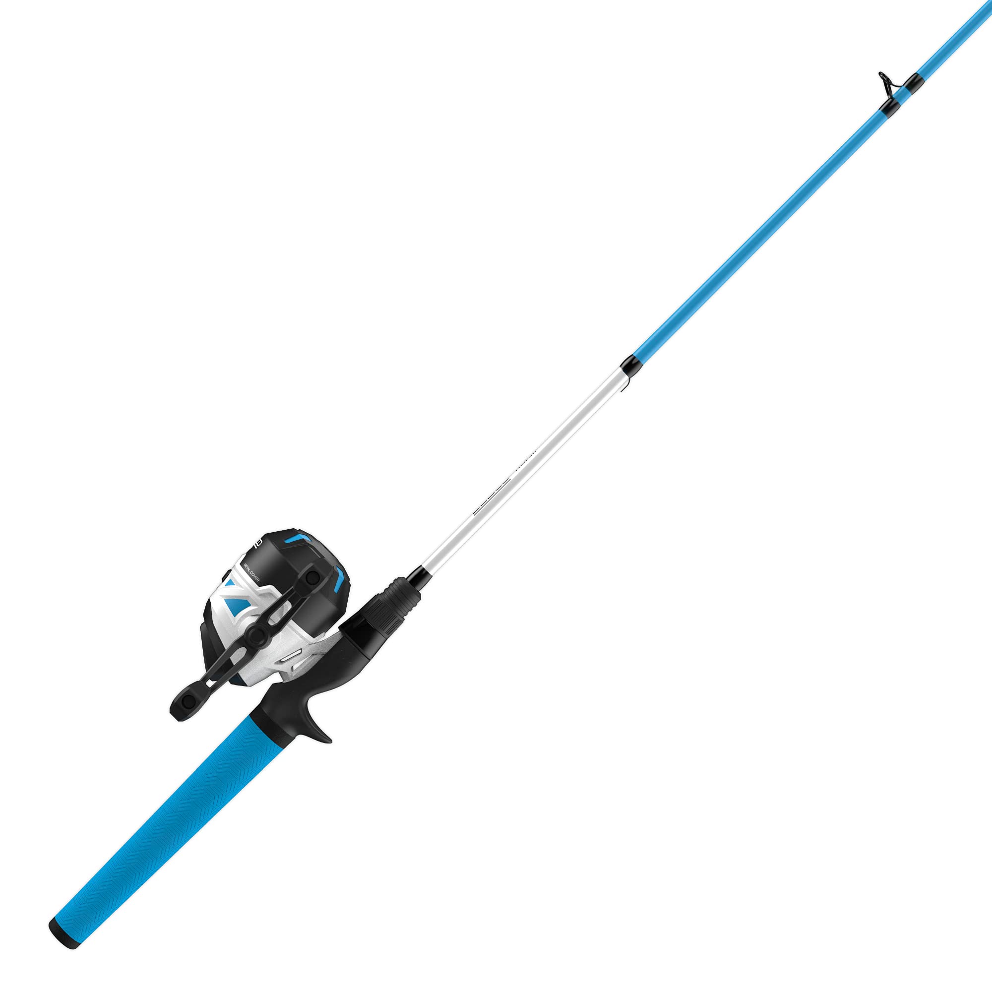 Photo 1 of ***FACTORY SEALED*** Zebco Roam Spincast Reel and Fishing Rod Combo, 6-Foot Fiberglass Rod with ComfortGrip Rod Handle, All-Metal Gear Fishing Reel with Soft-Touch Handle Knobs, 30, Blue, 2-Piece