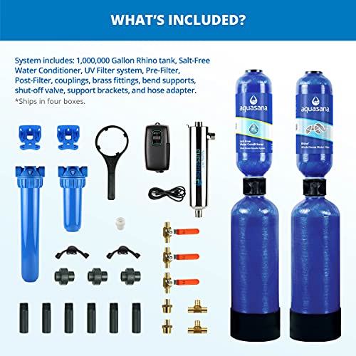 Aquasana Whole House Water Filter System Water Softener Alternative w