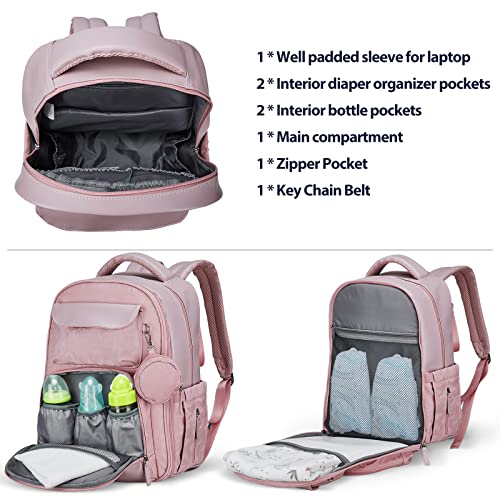 Pripher Mommy Bag for Hospital, Diaper Bag Backpack & Tote with 14