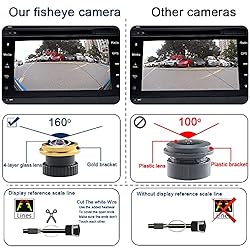 Fisheye 1280x720 Pixel car Backup Camera Reverse