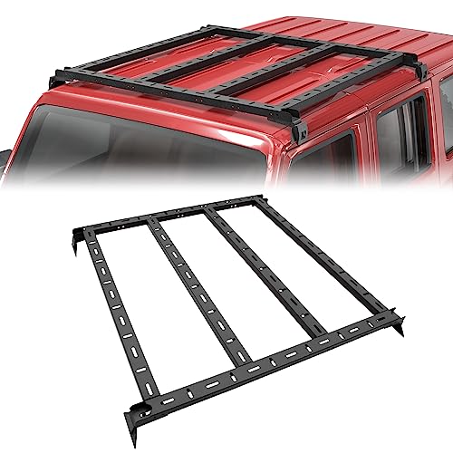 LONGSUN Roof Rack for Jeep Wrangler Hard Top Cargo Basket Rack Fit Jeep