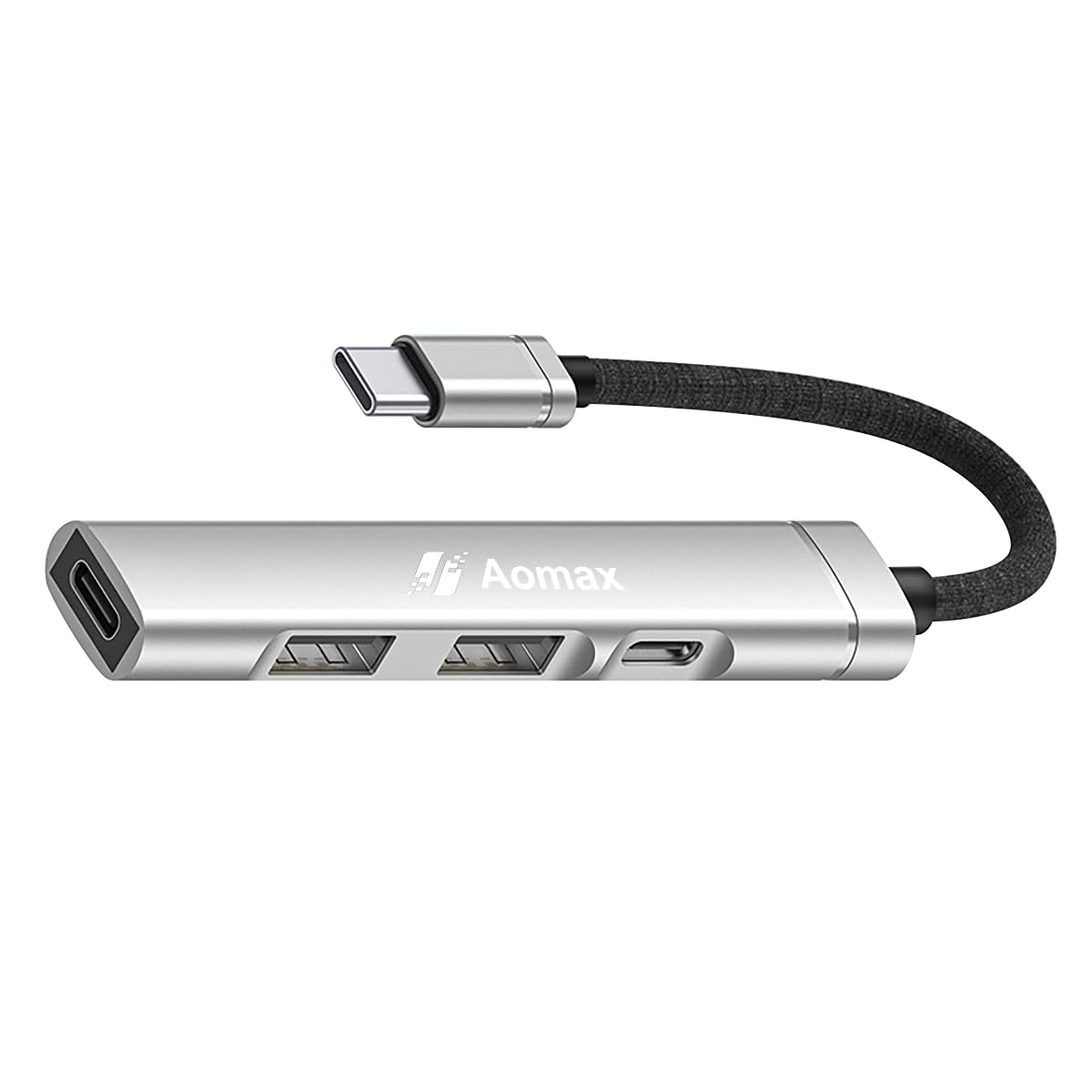 Photo 1 of USB Hub 4 in 1, USB 3.0 Extender with C Power & Data Ports, Splitter USB Port Hub for Laptop/PC, Multiport Dock for MacBook, Mac Pro, Mac Mini, iMac, Surface Pro