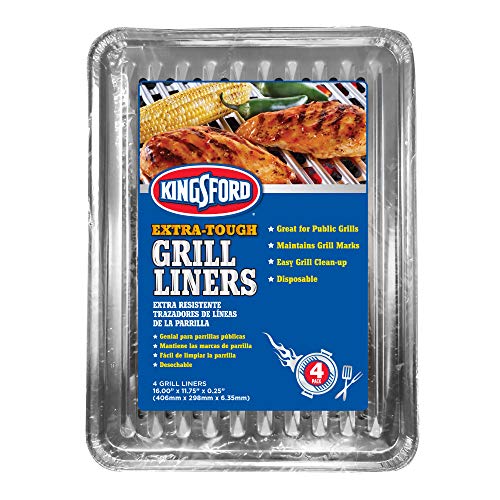 Kingsford Heavy Duty Aluminum Grill Liners Heavy Duty Grill Liners Disposable Grilling