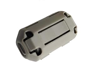 HONDARK 20pcs Inner 7mm 0.28inch Ferrite Clip Filter Ferrite Core Chokes Ferrite Bead Ferrite Ring Ferrite Clamps Ferrite Snaps Grey