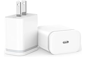 LUOATIP for iPhone 16 15 14 13 12 11 USB C Wall Charger, 20W 2-Pack Charging Block USBC Power Adapter PD Plug Box Type C Brick Cube for iPhone 16 15 14 13 12 11 Pro Max XS X XR SE 8 Plus, Pad Pro