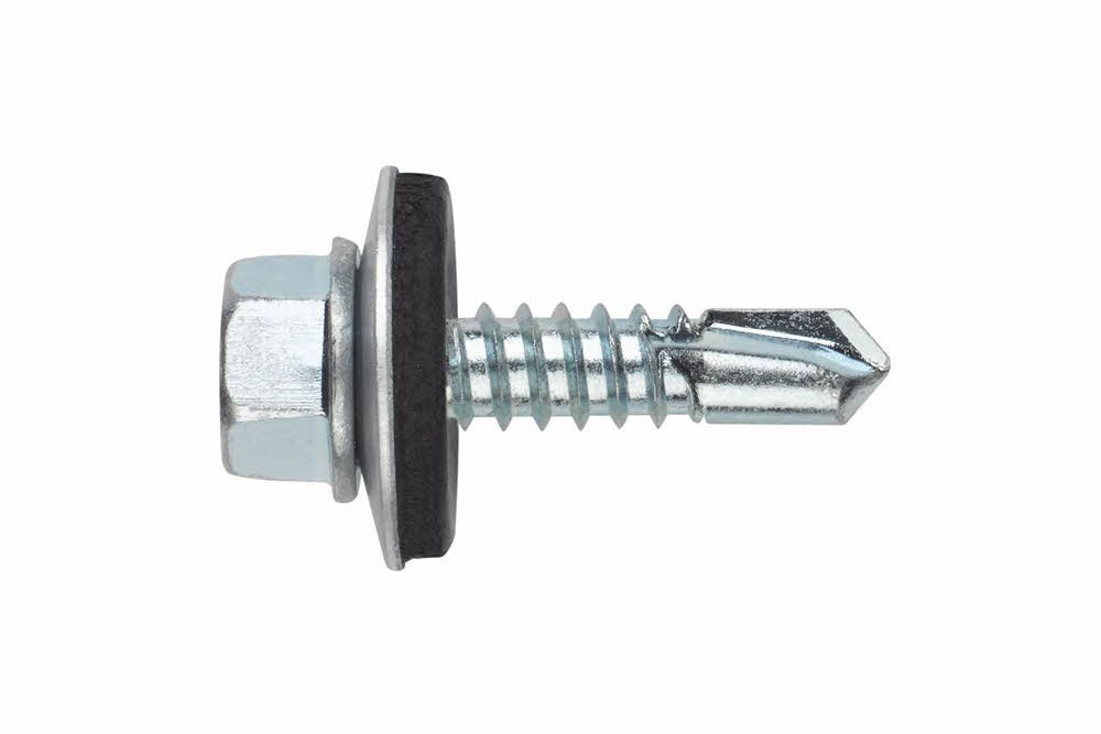 Index Fixing Systems din-7504-k + arvul – Pack of 500 Screws autotaladrantes Hexagon Head Washer with Stamped Screw (Coating), ABE166350