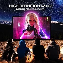 Pyle Projector Screen with Stand - 100" 16:9 HD 4K