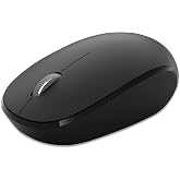 Microsoft Bluetooth Mouse - Black. Comfortable design, Right/Left Hand Use, 4-Way Scroll Wheel, Wireless Bluetooth Mouse for PC/Laptop/Desktop, works with for Mac/Windows Computers