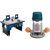 BOSCH RA1141 Portable Benchtop Router Table and 1617EVS 2.25 HP Electronic Fixed-Base Router
