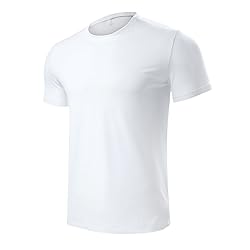 Men’s White Short Sleeve Quick Dry Moisture