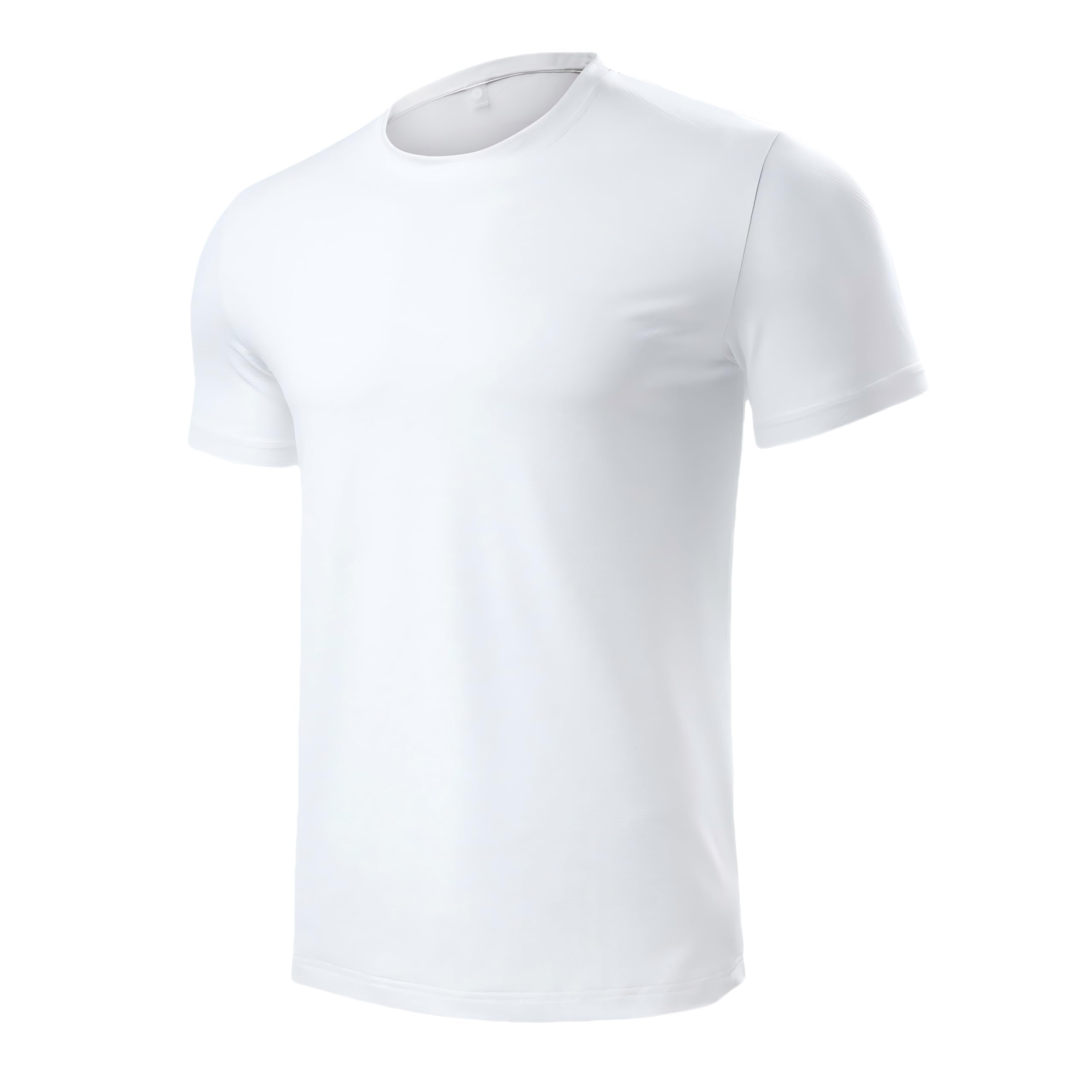 Men’s White Short Sleeve Quick Dry Moisture