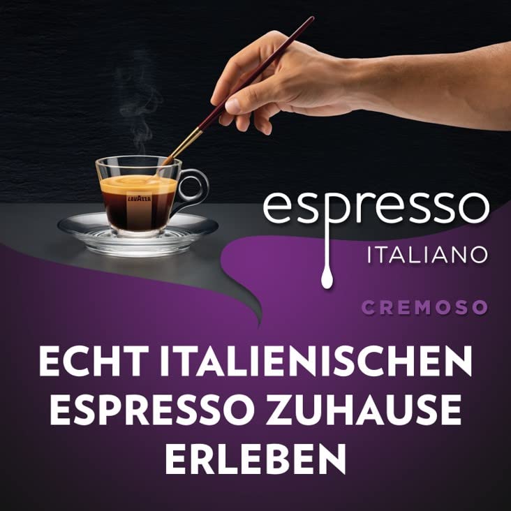 Lavazza, Espresso Italiano Cremoso, Arabica und Robusta Kaffeebohnen, mit Aromanoten von Gewürzen und Kakao, Intensität 8/10, Mittlere Röstung, 1 Packung mit 1 Kg 2