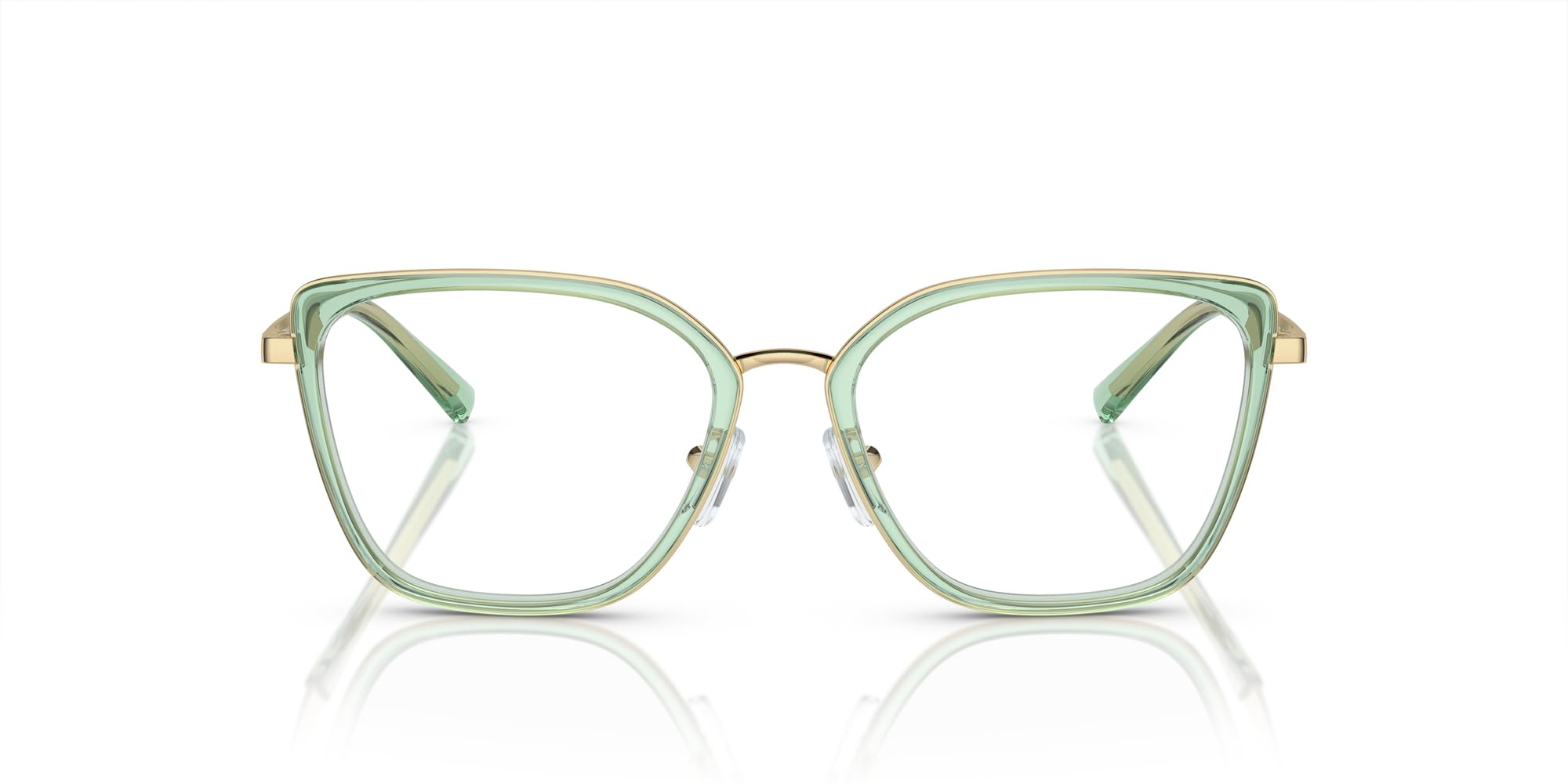 Photo 1 of Emporio Armani Women's EA1152 Cat Eye Prescription Eyewear Frames, Shiny Pale Gold/Green/Demo Lens, 52 mm