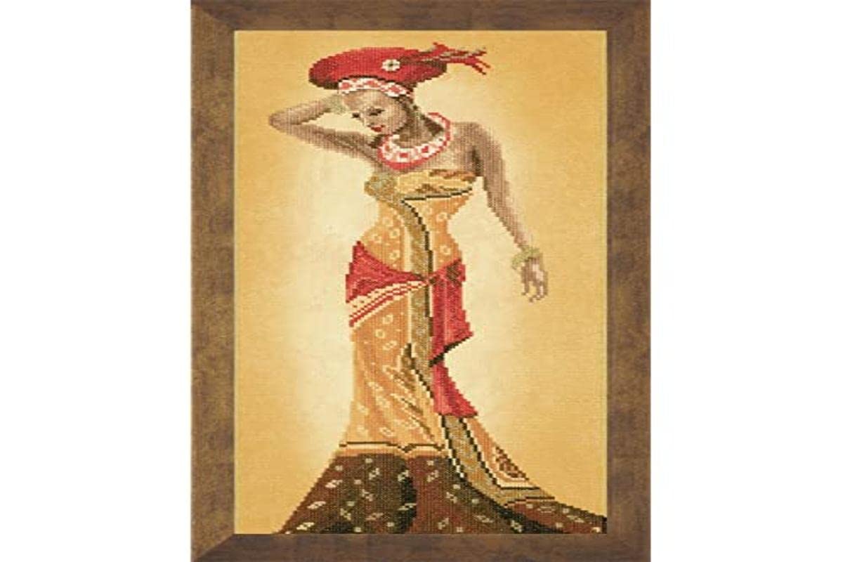 Lanarte Counted Cross Stitch Kit: African Fashion II, NA, 20 x 40cm