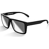 MAXJULI XXL Size Double Extra Large Z87 Sunglasses for Big Wide Heads Men TR90 Ultralight UV400 Protection Glasses (Black/Photochromic)